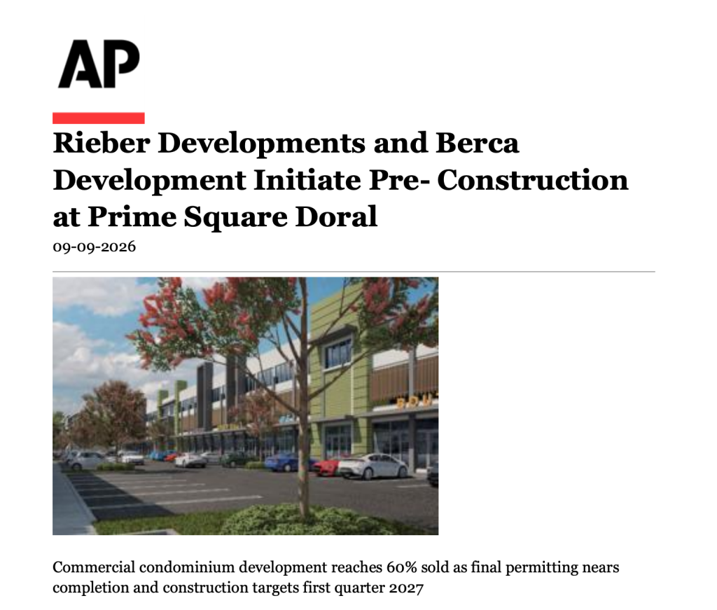 Prime Square Doral featured in AP News